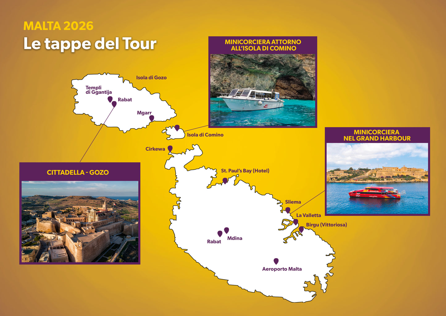 Tour Malta e le isole di Gozo e Comino